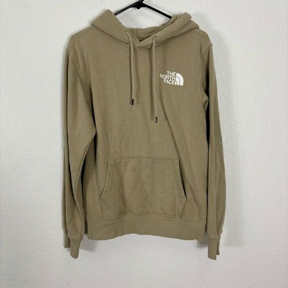 The North Face Tan with Black Logo in Back Fleece Lined Sweatshirt - Picture 1 of 6